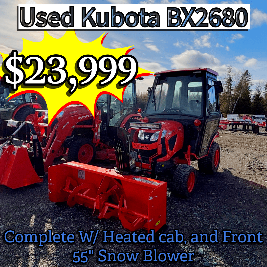 Used 2023 Kubota BX2680 Tractor package