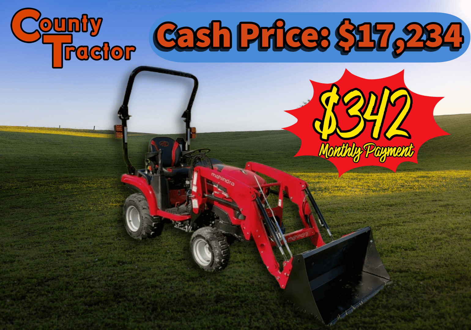 NEW Mahindra 11264FHTL HST W/TURF TIRES