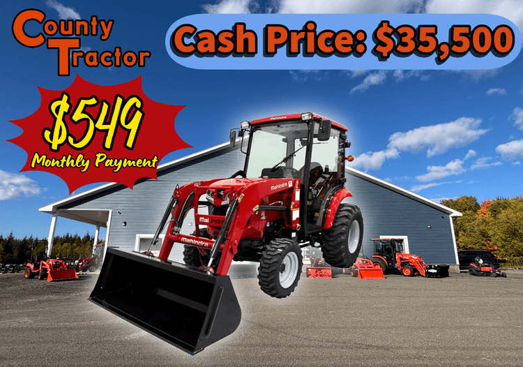 New Mahindra 16354CHRFIL W/ Heated and A/C Cab + Loader