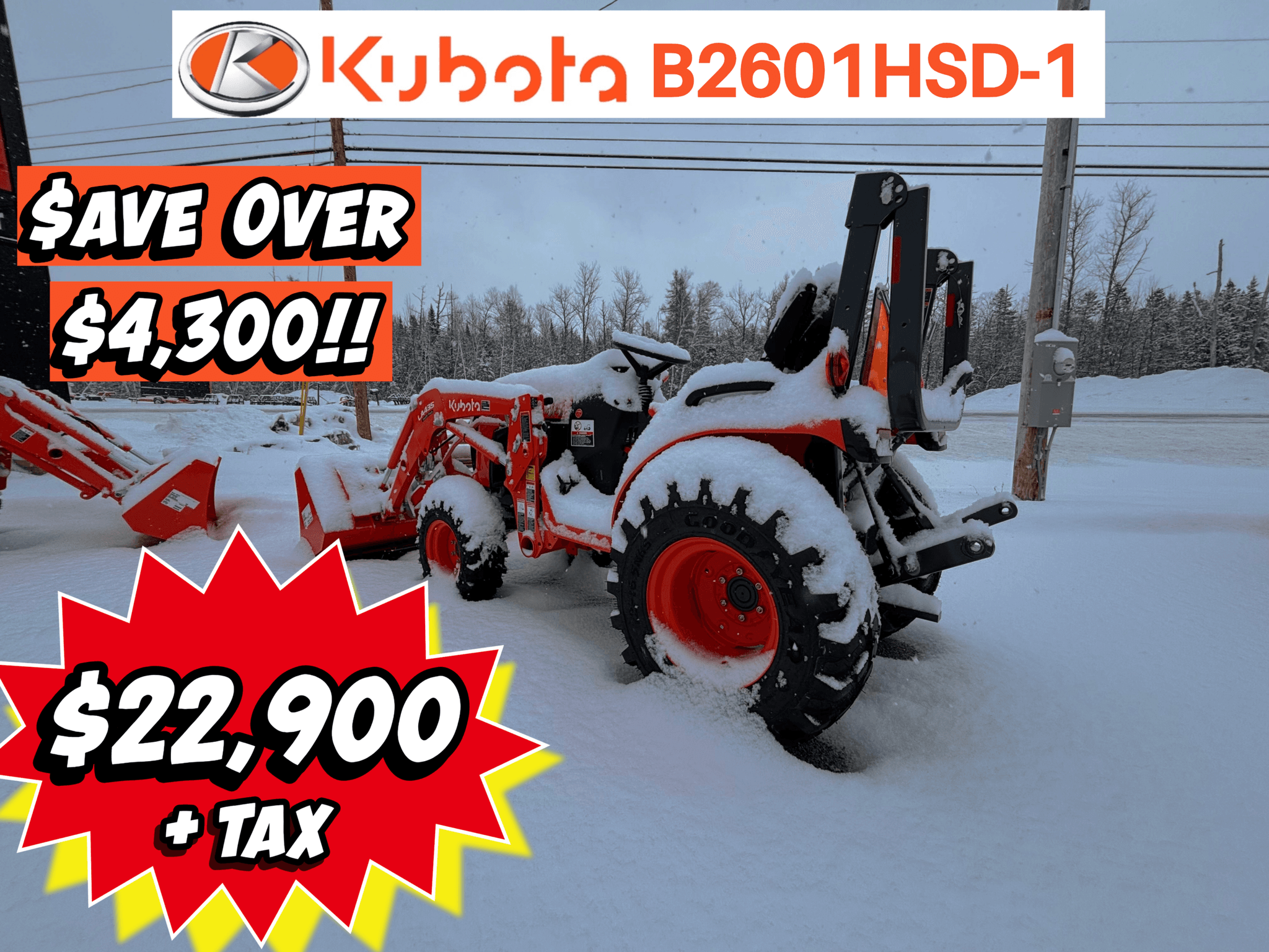 Kubota B2601HSD-1